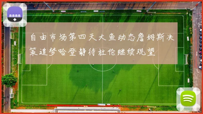 自由市场第四天大鱼动态詹姆斯决策追梦哈登静待杜伦继续观望